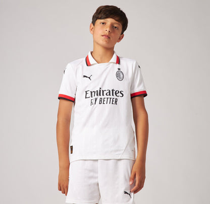 CAMISETA Y PANTALON CORTO PARA NIÑO AC MILAN AWAY 24/25