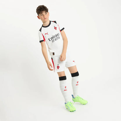 CAMISETA Y PANTALON CORTO PARA NIÑO AC MILAN AWAY 25/26 - CON MEDIAS
