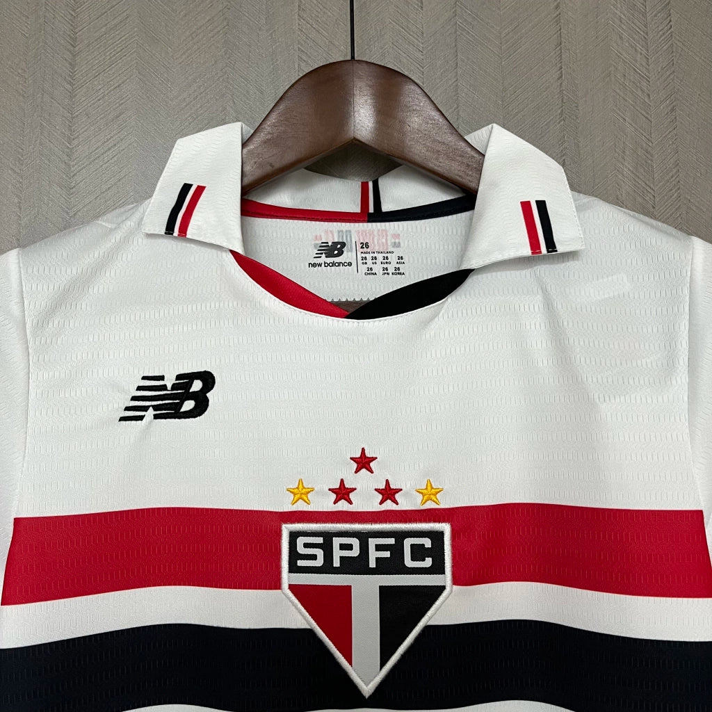 CAMISETA Y PANTALON CORTO NIÑO SAO PAULO HOME 24/25