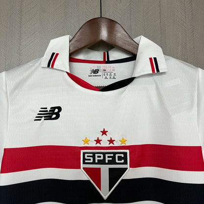 CAMISETA Y PANTALON CORTO NIÑO SAO PAULO HOME 24/25