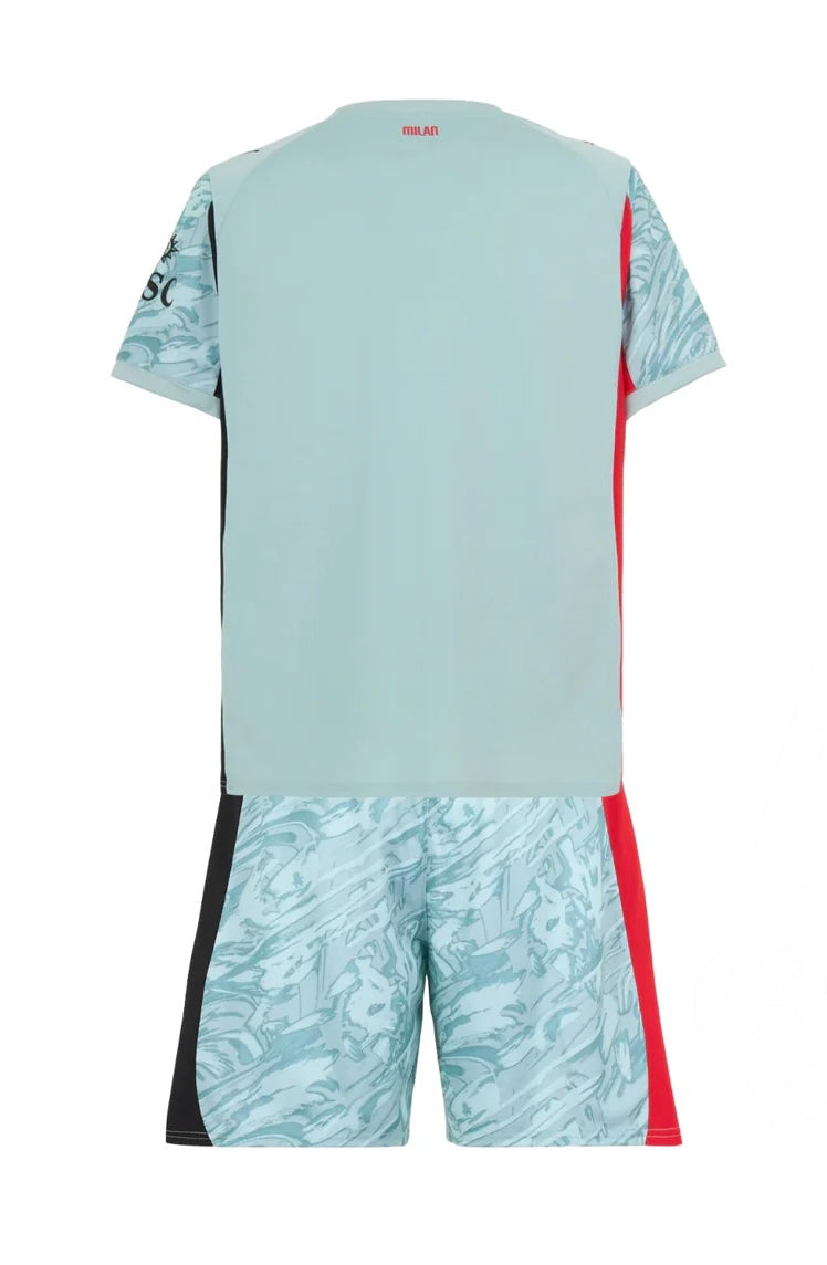 CAMISETA Y PANTALON CORTO PARA NIÑO AC MILAN PORTERO 25/26