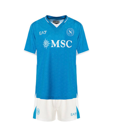 CAMISETA Y PANTALON CORTO PARA NIÑO NAPOLI HOME 24/25