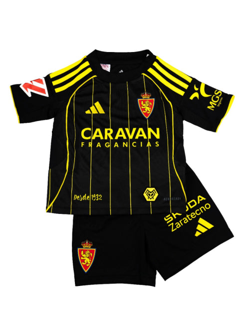 CAMISETAS Y PANTALONES CORTOS NIÑOS REAL ZARAGOZA AWAY 25/26