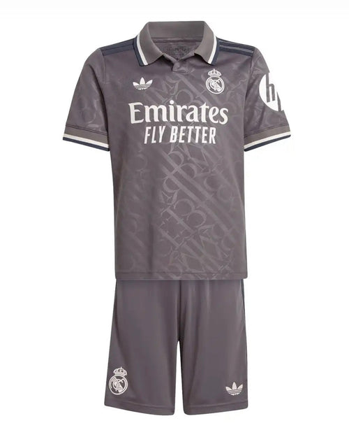 CAMISETA Y PANTALONES CORTOS NIÑOS REAL MADRID THIRD 24/25
