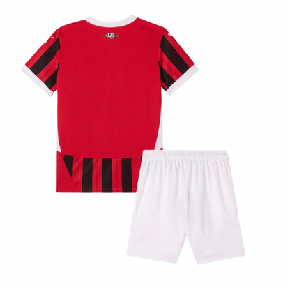 CAMISETA Y PANTALON CORTO PARA NIÑO AC MILAN HOME 24/25