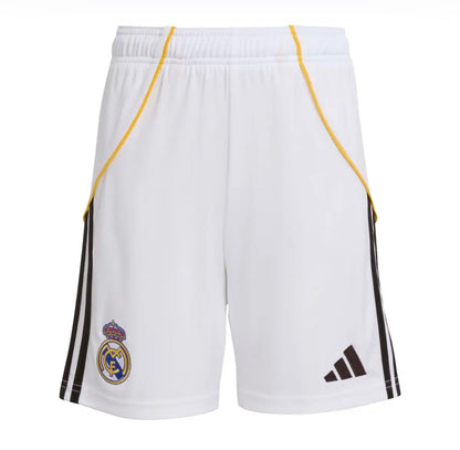 CAMISETA Y PANTALONES CORTOS NIÑOS REAL MADRID HOME 25/26 - CON MEDIAS