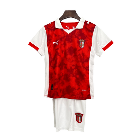 CAMISETA Y PANTANOLES CORTOS NIÑO BRAGA HOME 25/26