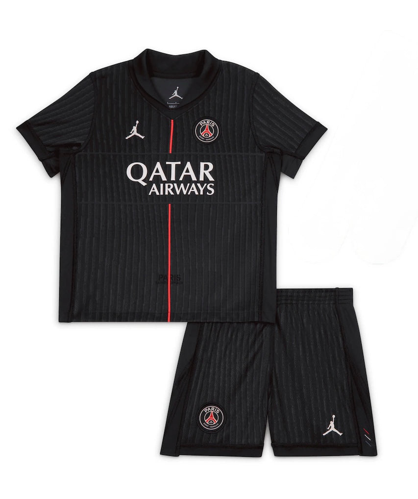 CAMISA E PANTALONES CORTOS PARA NIÑOS PSG JORDAN FOURTH 24/25