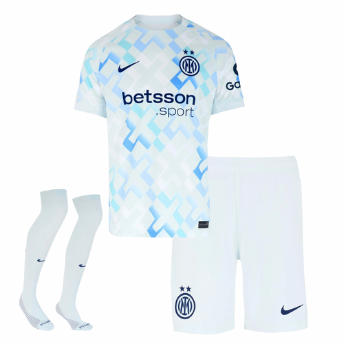CAMISETA Y PANTALON CORTO PARA NIÑO INTER AWAY 25/26 - CON MEDIAS