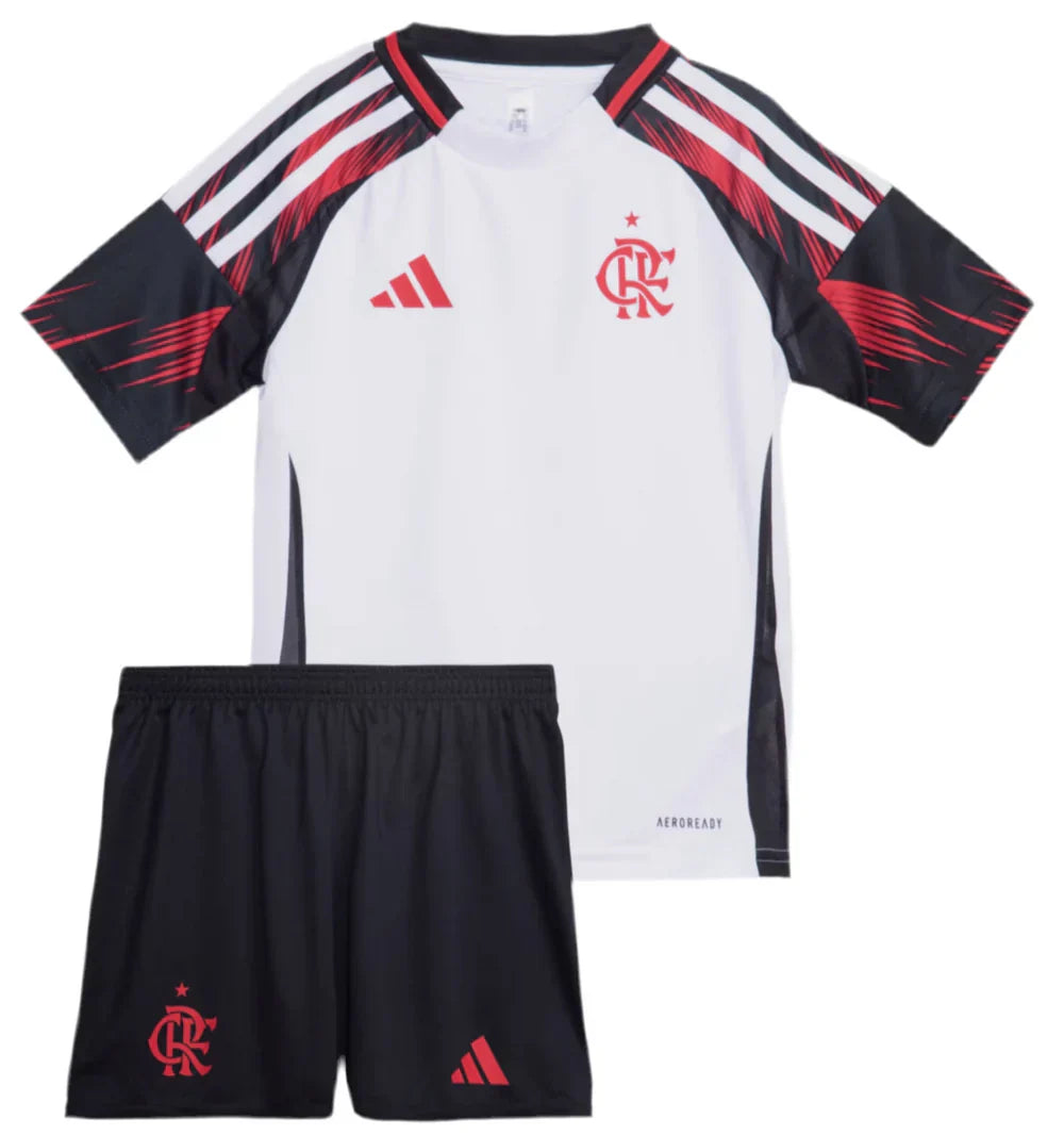 CAMISETA Y PANTALÓN CORTO NIÑO FLAMENGO AWAY 25/26