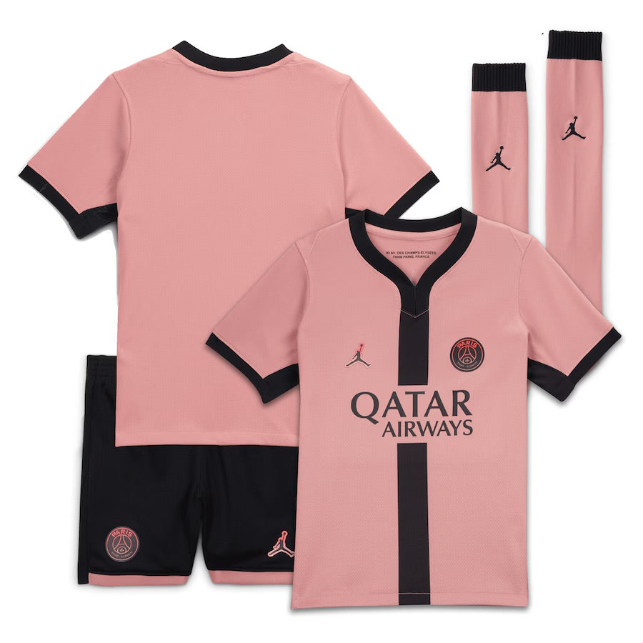CAMISA E PANTALONES CORTOS PARA NIÑOS PSG THIRD 24/25 - CON MEDIAS
