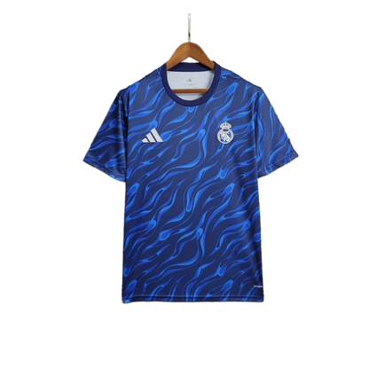 Camiseta de fútbol Real Madrid azul diseño exclusivo, venta online en Reino del Futbol