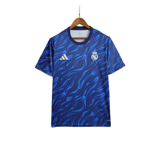 Camiseta de fútbol Real Madrid azul diseño exclusivo, venta online en Reino del Futbol