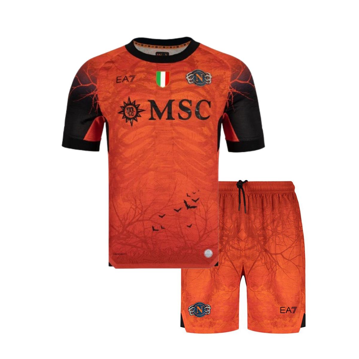 CAMISETA Y PANTALON CORTO PARA NIÑO NAPOLI HALLOWEEN 25/26