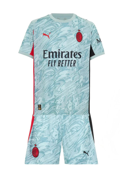 CAMISETA Y PANTALON CORTO PARA NIÑO AC MILAN PORTERO 25/26