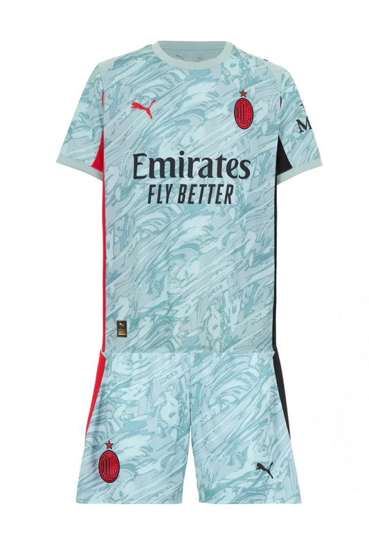 CAMISETA Y PANTALON CORTO PARA NIÑO AC MILAN PORTERO 25/26
