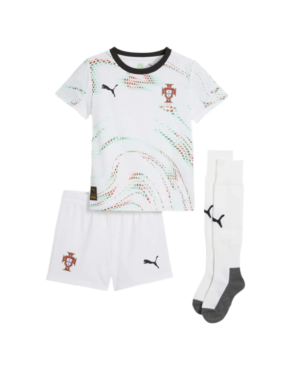 CAMISA E PANTALONES CORTOS PARA NIÑO PORTUGAL AWAY 25/26 - CON MEDIAS