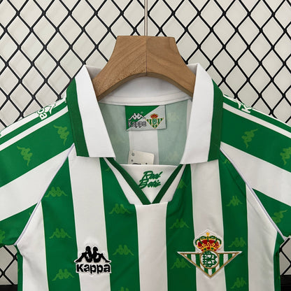 CAMISETA Y PANTALÓN CORTO NIÑO REAL BETIS HOME RETRO 95/97