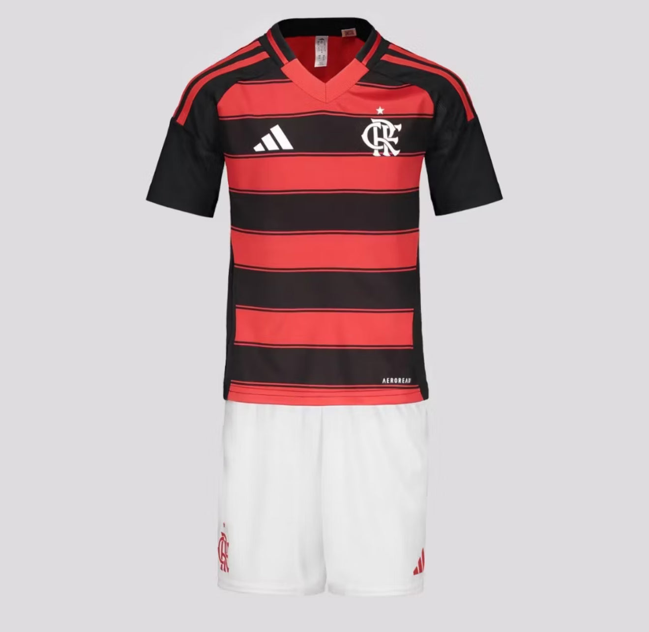 CAMISETA Y PANTALÓN CORTO NIÑO FLAMENGO HOME 25/26