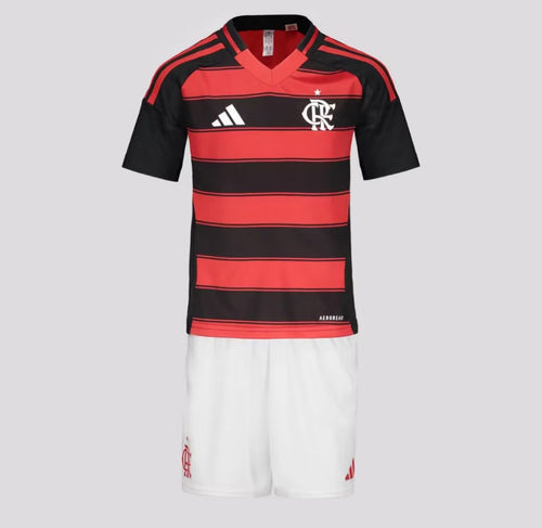 CAMISETA Y PANTALÓN CORTO NIÑO FLAMENGO HOME 25/26
