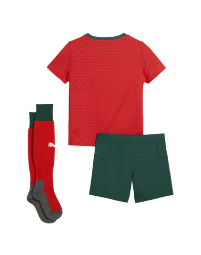 CAMISA E PANTALONES CORTOS PARA NIÑO PORTUGAL HOME 25/26 - CON MEDIAS