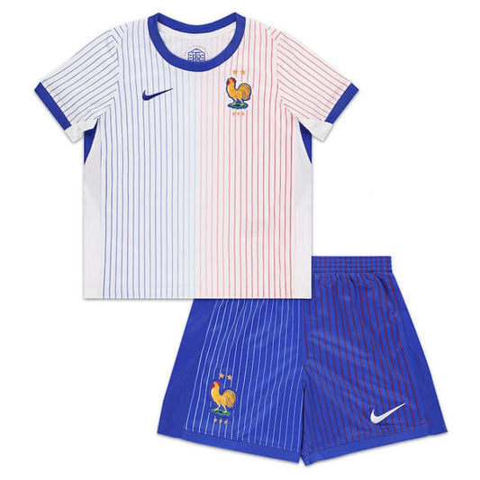 CAMISA E PANTALONES CORTOS PARA NIÑO FRANCIA AWAY 24/25