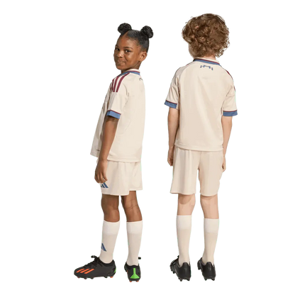 CAMISETA Y PANTALONES CORTOS PARA NIÑOS AJAX THIRD 25/26