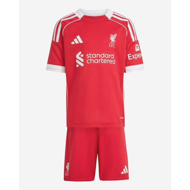 CAMISETA Y PANTALONES CORTOS PARA NIÑOS LIVERPOOL HOME 25/26