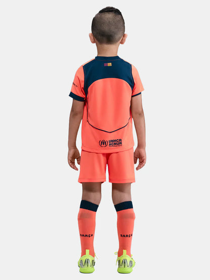 CAMISA E PANTALONES CORTOS PARA NIÑO FC BARCELONA THIRD 25/26