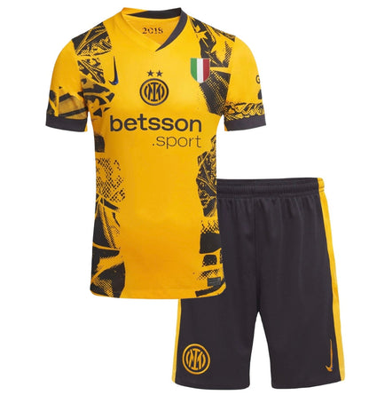 CAMISETA Y PANTALON CORTO PARA NIÑO INTER THIRD 24/25