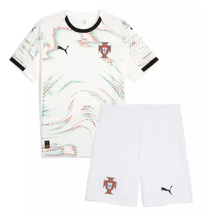 CAMISA E PANTALONES CORTOS PARA NIÑO PORTUGAL AWAY 25/26