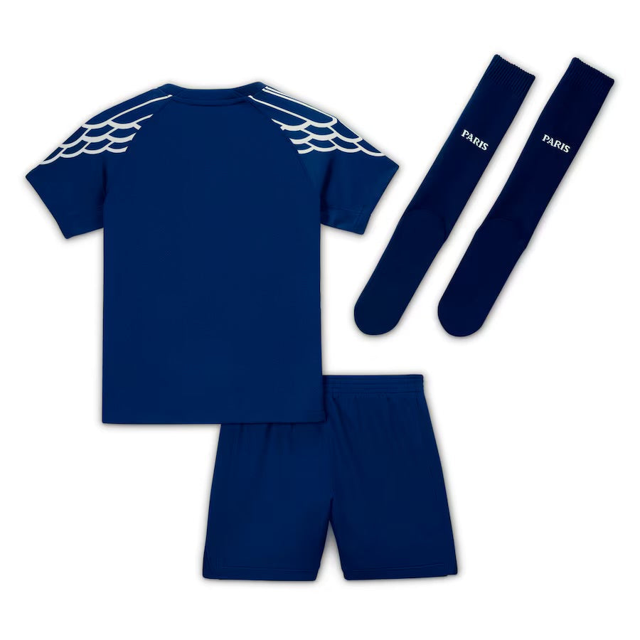 CAMISA E PANTALONES CORTOS PARA NIÑOS PSG JORDAN FOURTH 24/25 - CON MEDIAS