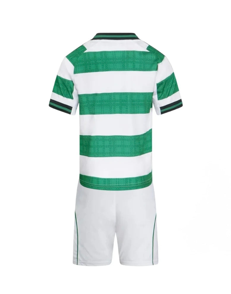 CAMISETA Y PANTALON CORTO PARA NIÑO CELTIC HOME 25/26
