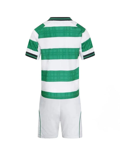 CAMISETA Y PANTALON CORTO PARA NIÑO CELTIC HOME 25/26