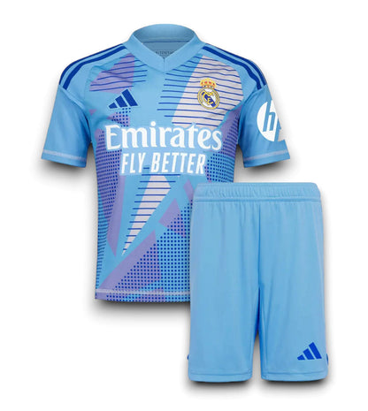 CAMISETA Y PANTALONES CORTOS NIÑOS REAL MADRID PORTERO 24/25CAMISETA Y PANTALONES CORTOS NIÑOS REAL MADRID PORTERO 24/25
