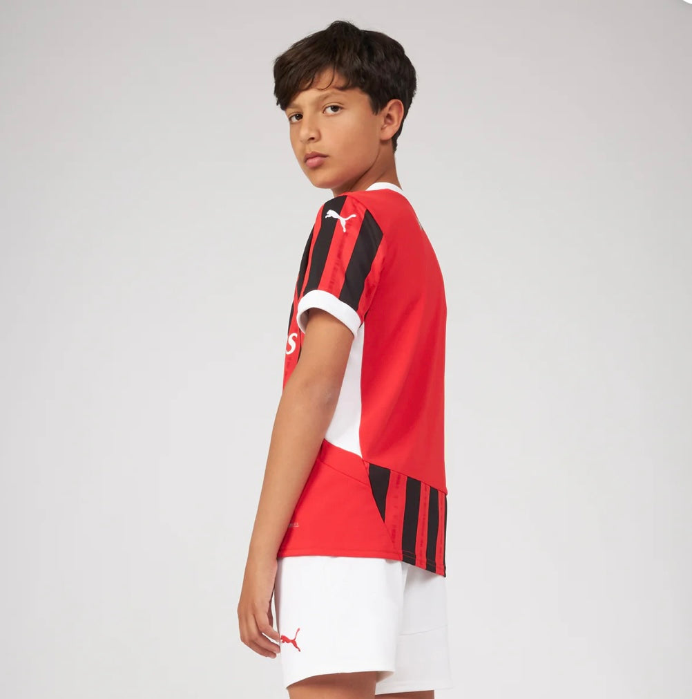 CAMISETA Y PANTALON CORTO PARA NIÑO AC MILAN HOME 24/25