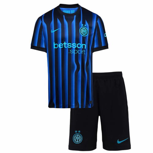 CAMISETA Y PANTALON CORTO PARA NIÑO INTER HOME 25-26