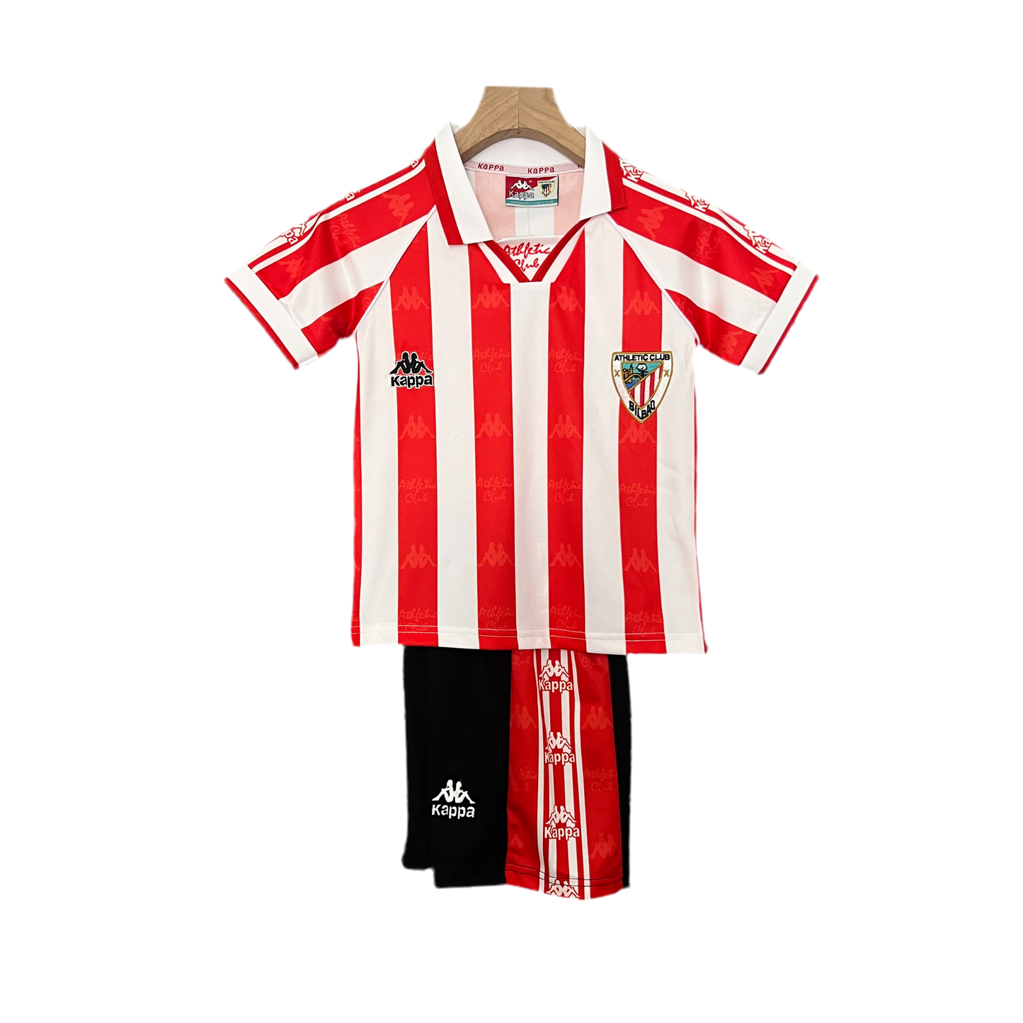 CAMISA E PANTALON CORTO NIÑO ATHLETIC BILBAO HOME RETRO 95/97