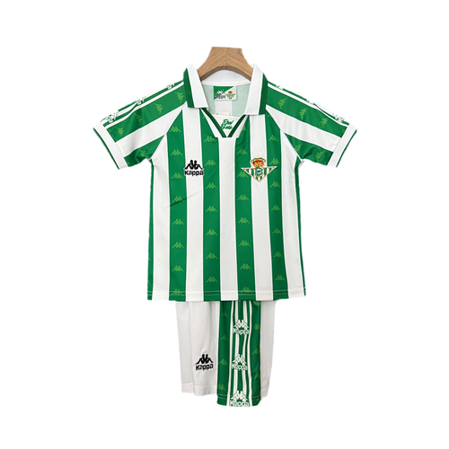 CAMISETA Y PANTALÓN CORTO NIÑO REAL BETIS HOME RETRO 95/97