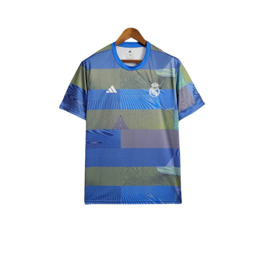 Camiseta de fútbol Real Madrid azul y verde edición especial en Reino del Futbol