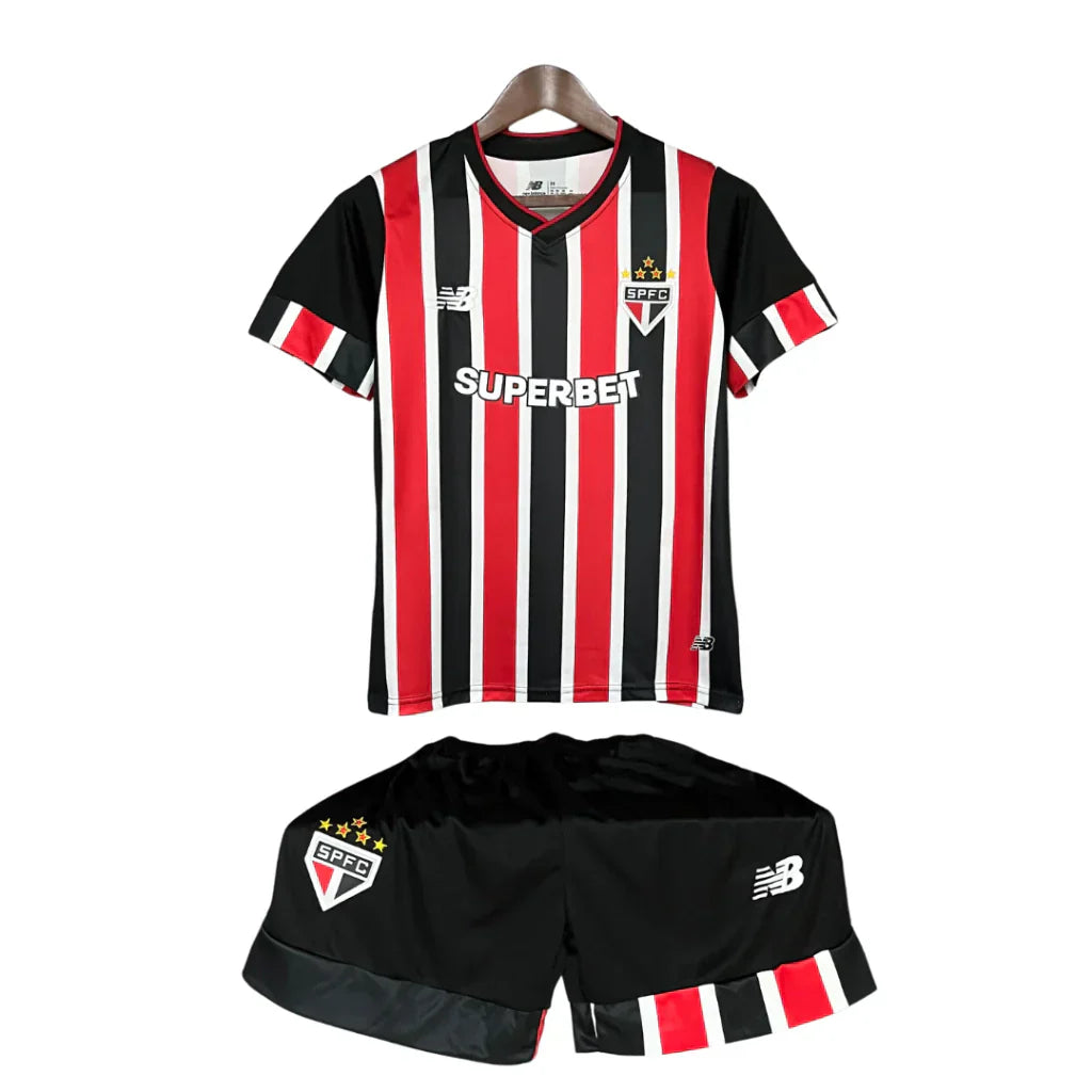 CAMISETA Y PANTALON CORTO NIÑO SAO PAULO AWAY 24/25