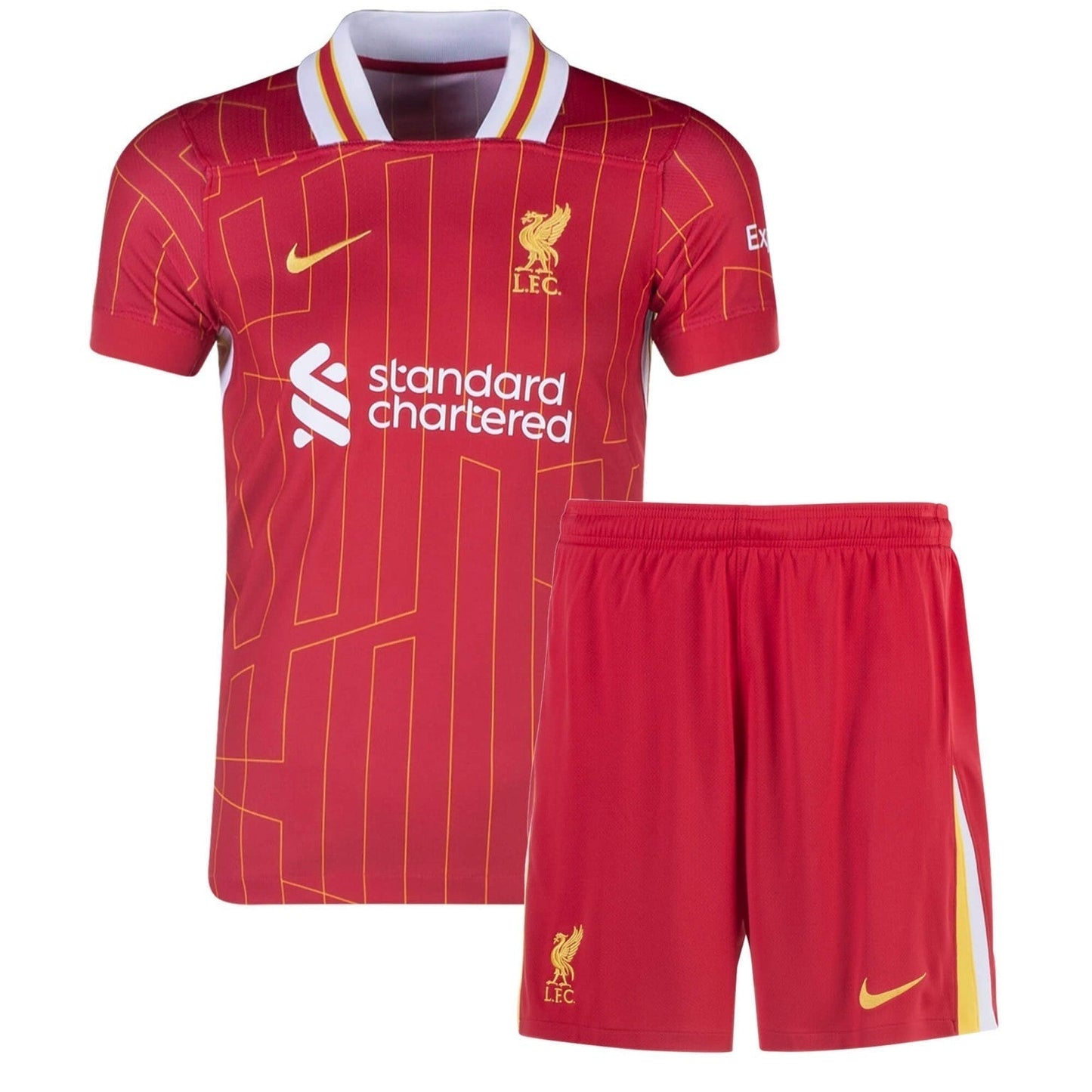 CAMISETA Y PANTALONES CORTOS PARA NIÑOS LIVERPOOL HOME 24/25