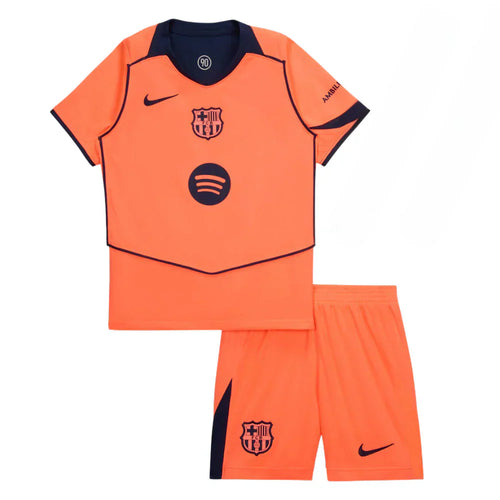 CAMISA E PANTALONES CORTOS PARA NIÑO FC BARCELONA THIRD 25/26