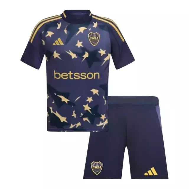 CAMISETA Y PANTALÓN CORTO NIÑO BOCA JUNIORS THIRD 25/26