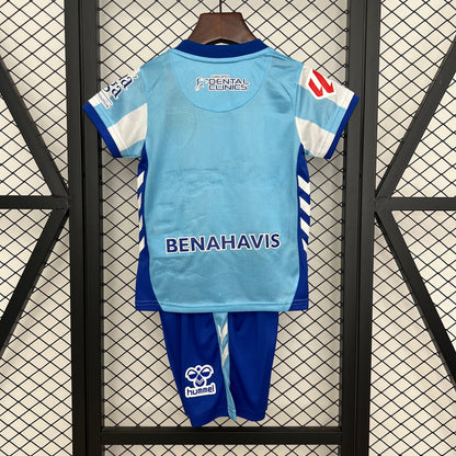 CAMISETAS Y PANTALONES CORTOS NIÑOS MÁLAGA CF HOME 25/26