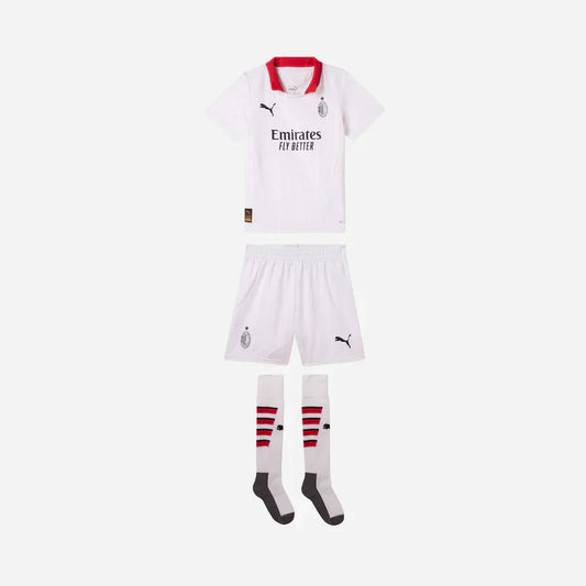 CAMISETA Y PANTALON CORTO PARA NIÑO AC MILAN AWAY 24/25 - CON MEDIAS