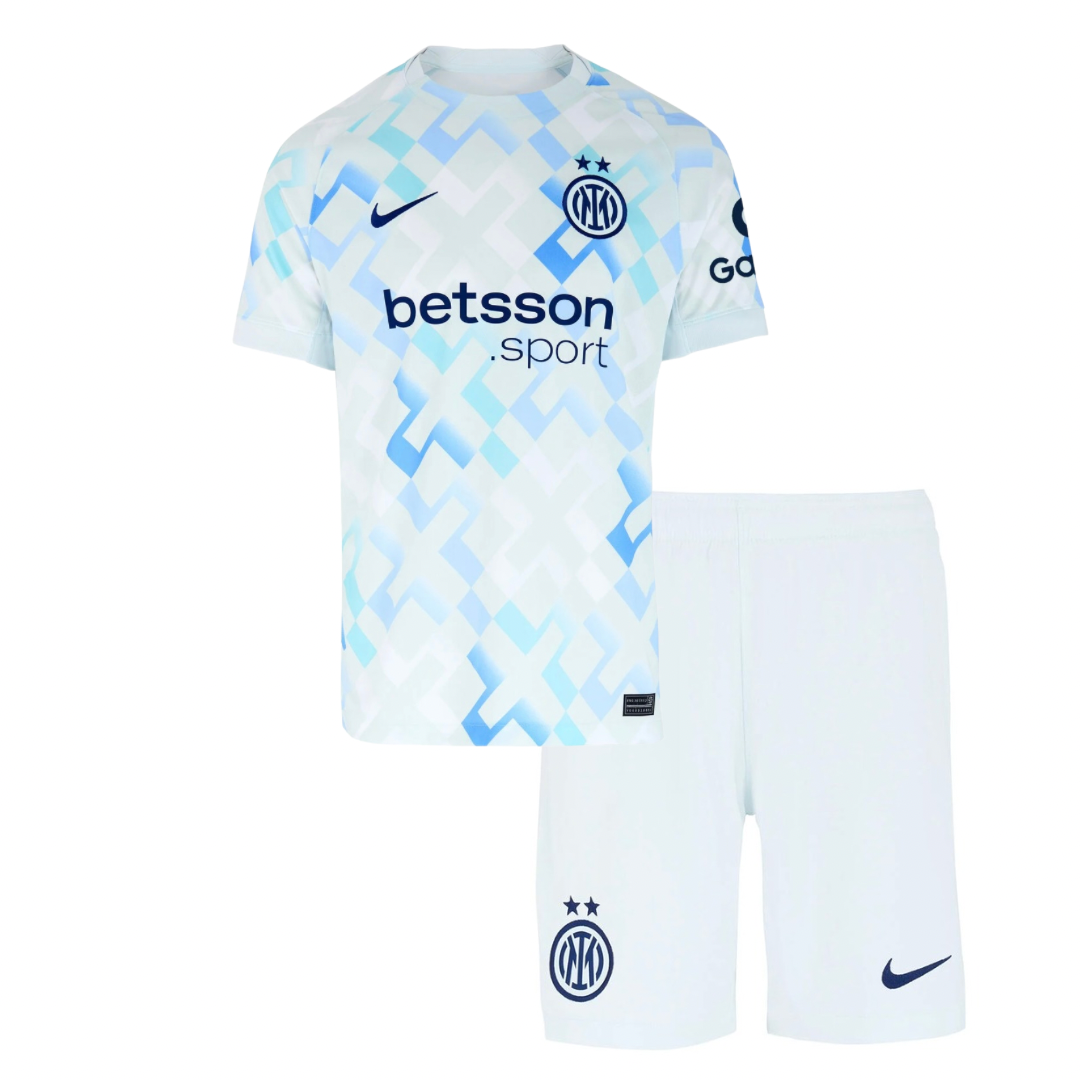 CAMISETA Y PANTALON CORTO PARA NIÑO INTER AWAY 25-26