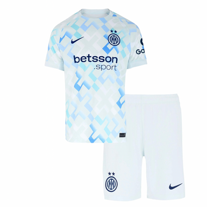 CAMISETA Y PANTALON CORTO PARA NIÑO INTER AWAY 25-26