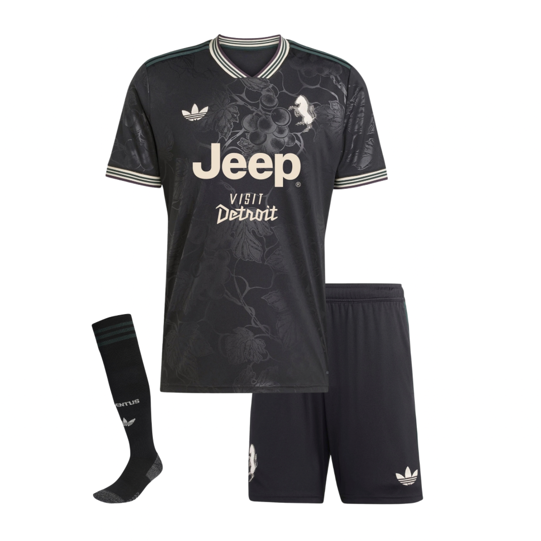 CAMISA Y PANTALONES CORTOS PARA NIÑOS JUVENTUS THIRD 25/26 - CON CALZETTONI