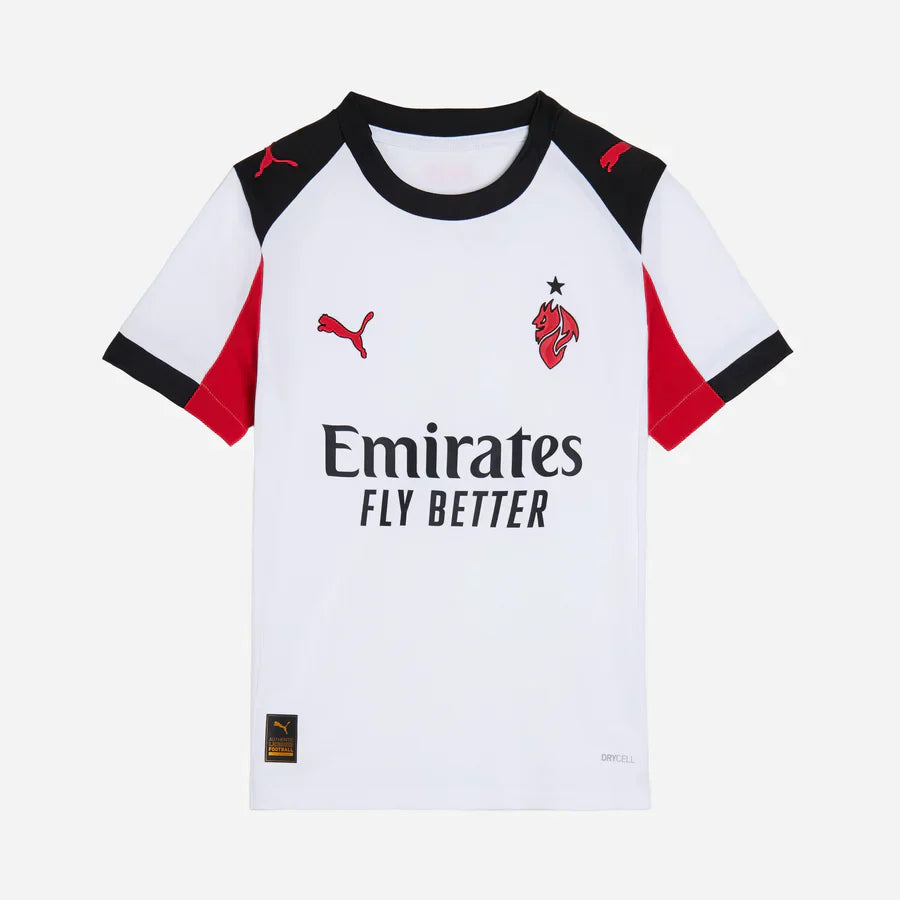 CAMISETA Y PANTALON CORTO PARA NIÑO AC MILAN AWAY 25/26 - CON MEDIAS